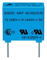 TDK B32021A3472M189 Safety Capacitor, Metallized PP, Radial Box - 2 Pin, 4700 pF, ± 20%, Y2, Through Hole