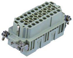 TE CONNECTIVITY T2050322201-007 Heavy Duty Connector, HEE, Insert, 32+PE Contacts, Receptacle