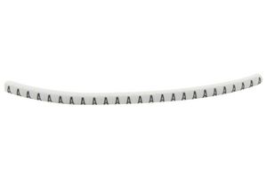 HELLERMANNTYTON 901-11024 HGBC1-3WH A Wire Marker, Helagrip, Slide On, Chevron Cut, Pre Printed, A, Black, White, 3.5mm, 3 mm