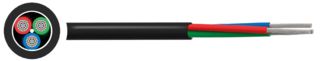 MULTICOMP PRO MP002385 Multicore Cable, 16-2-4A, Unscreened, 4 Core, 0.5 mm², 82 ft, 25 m